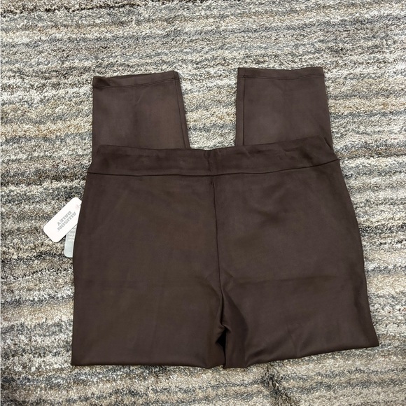 Allison Daley Faux Suede Skinny Jeggings Sz Large NWT | Brown Pull-On Jeggings- - Picture 13 of 14